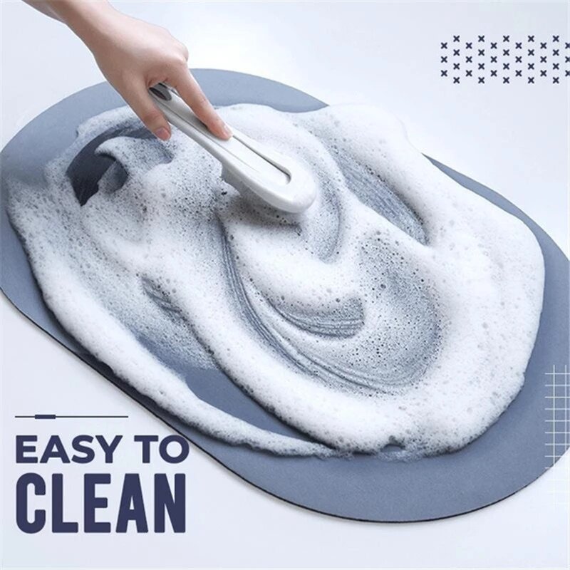 Novo anti deslizamento absorvente tapete de assoalho 26 cores secagem rápida tapete do banheiro fácil de limpar casa à prova de óleo esteira da cozinha