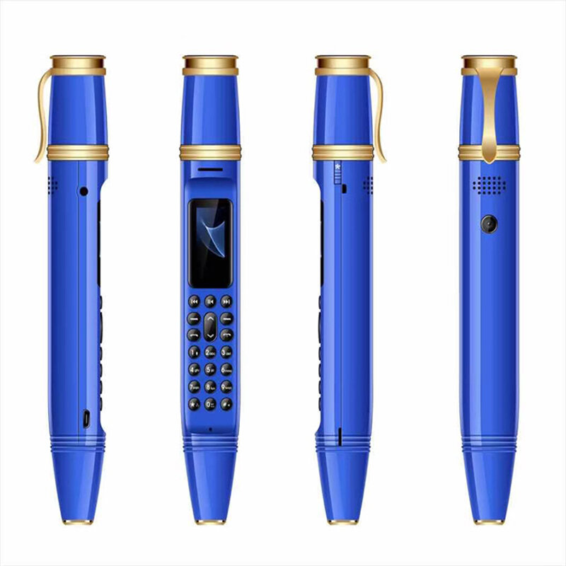 Миниатюрный Сотовый Телефон BM111 с ручкой, 1800 мАч, миниатюрный экран 0,06 дюйма, GSM, две SIM-карты, камера, Bluetooth, номеронабиратель, мобильные телеф...