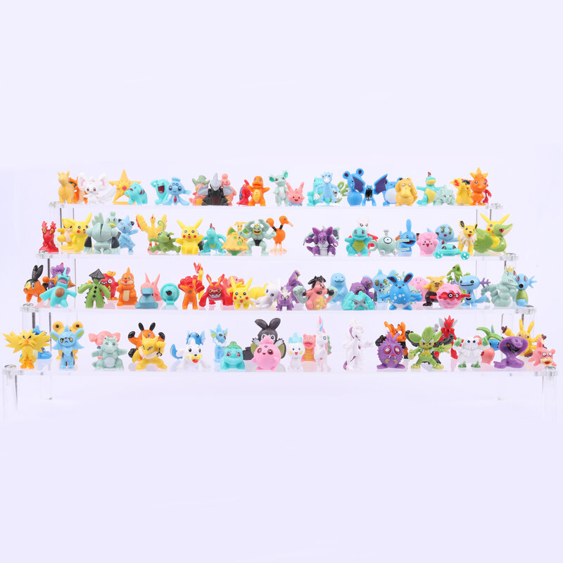 Figurines Pokémon de Grande Taille pour Enfant, Jouets d'Action Aléatoires, Cadeau d'Anniversaire, 10 à 250 Pièces