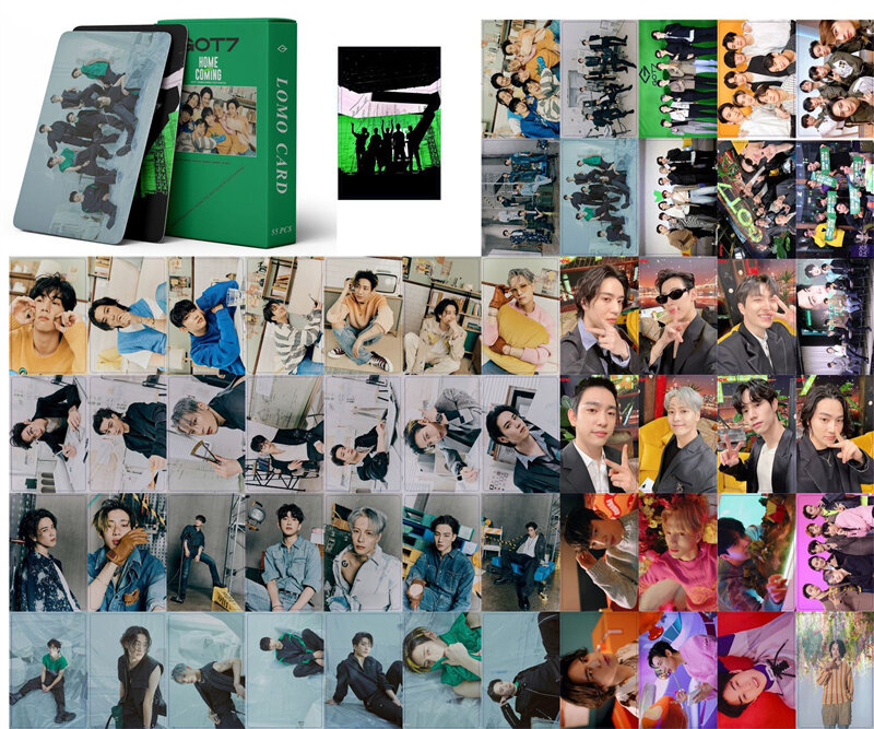 55 Buah/Set GOT7 Kartu Foto Album Baru Kartu Lomo Kartu Cetak Mode Korea Poster Gambar Penggemar Hadiah Koleksi Grosir