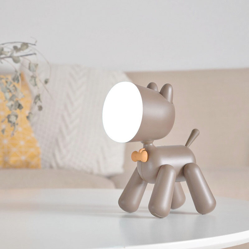 LED Night Light Charging Cartoon Cute Dog Night Lights Two Speed Control Switch Children Lamp For Kids Bedroom Table Gift