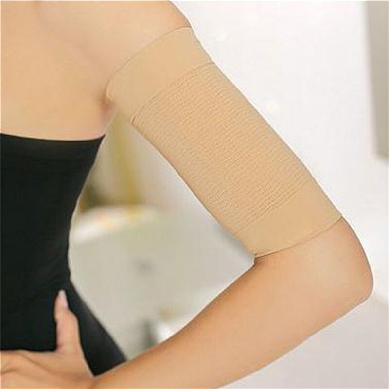 Braço de compressão elástica feminino shaperwear braço de emagrecimento shaperwear mangas para brazo perda de peso cotovelo massageador braço envoltórios