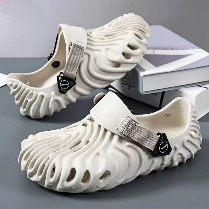 Zuecos Pollex para hombre y mujer, sandalias de diseñador de verano, chanclas de goma, zapatos de playa, zapatillas de interior