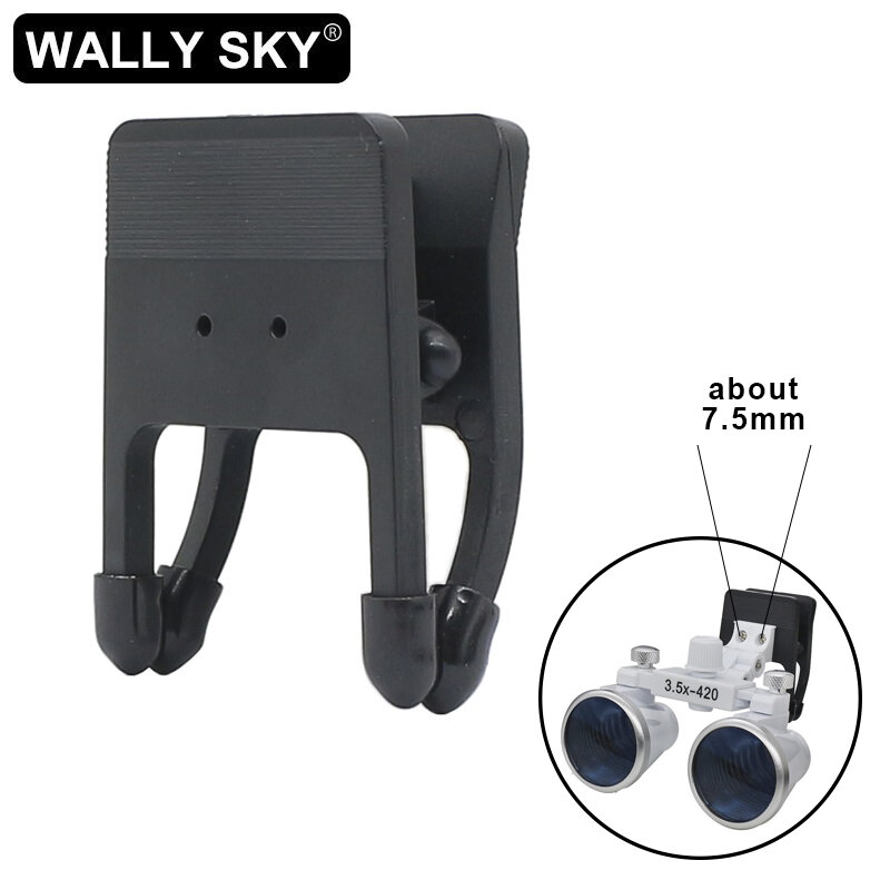 Mount Clip for Binocular Dental Loupes Replaceable Dental Magnifier Accessory Screw Hole Center Distance 7.5mm
