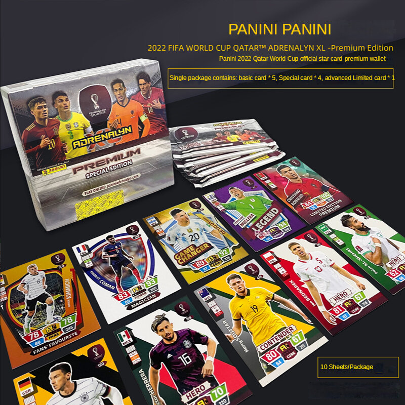 Panini Fußball Starsilver karte Katar Wm Fußball Star Collection Messi Ronaldo Fußballer Begrenzte Fan Karten Box Set