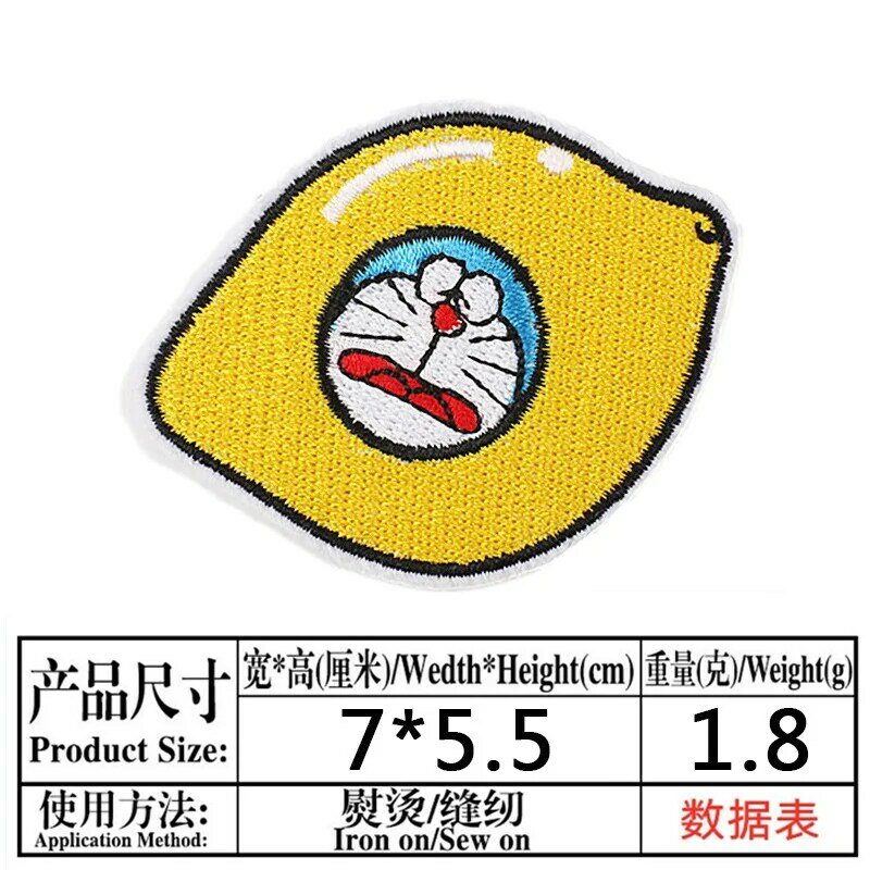 8ชิ้น/ล็อตการ์ตูนแพทช์ผลไม้ Doraemon Movie ดาว Patch เหล็กบนแพทช์สำหรับบนเสื้อผ้าเด็กเสื้อผ้า Diy รีดผ้า ...