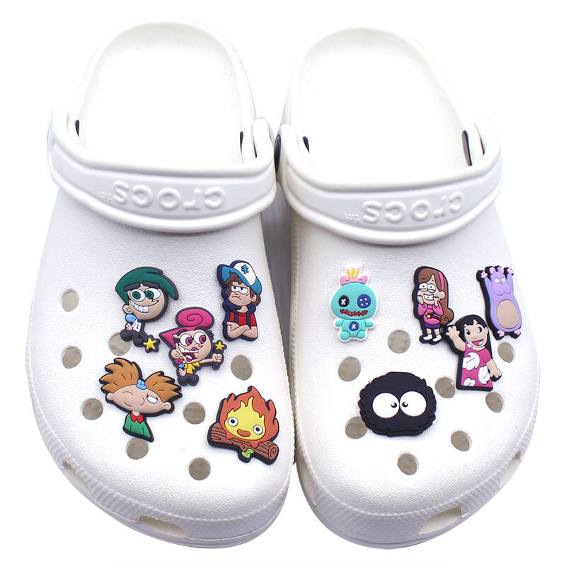 Single Sale 1pcs Cartoon Shoe Buckle Accessories PVC Cute My Buddies Shoe Charm Decorations Pins Fit Croc Jibz Party Kids Gifts