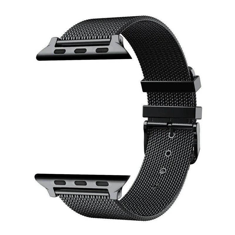 สำหรับ Apple Watch Band Series 7 45มม.44มม.40มม.42มม.38มม.41มม.สร้อยข้อมือ Magnetic Milanese Loop Apple Watch 56