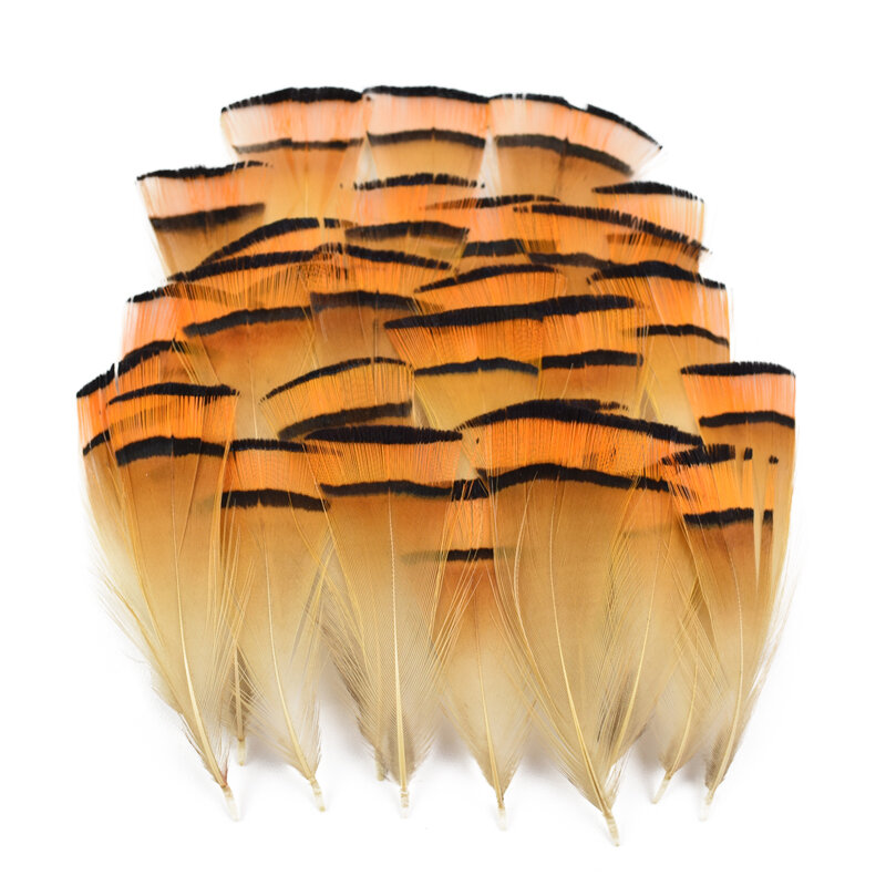 Plumas de plumas naturales de pavo real, Ganso, pollo y faisán para manualidades, materiales de atado de moscas, accesorios de joyería artesanal