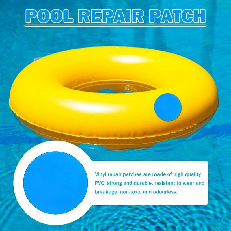 10-50 Stuks Zelfklevende Zwembad Reparatie Patch Zwembaden Reparatie Patches Sticker Pvc Reparatie Kit Voor Zwemring Speelgoed Opblaasbare Boot