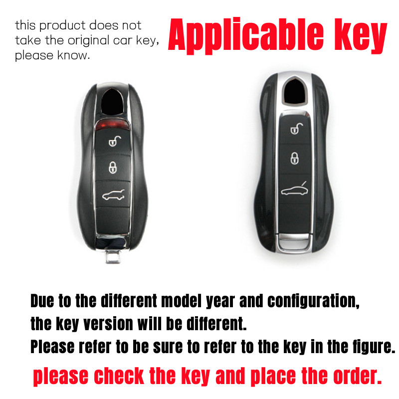 Car Key Cover Case Keychain for Porsche Cayenne 9ya Panamera 971 911 Macan Boxster Carman Remote Alarm