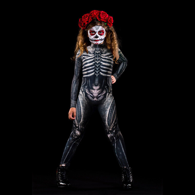 Disfraces de Halloween para adultos, disfraz de Robot para mujer, mono de fantasma para carnaval, trajes de miedo para mujer