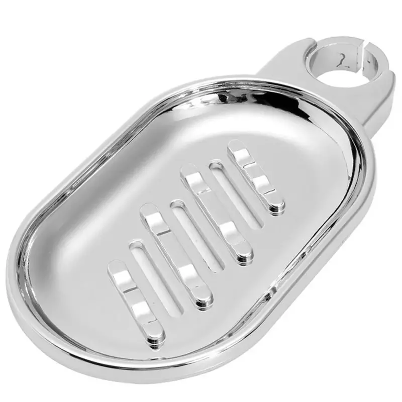 2022New Soap Dish Tray Shower Rail Slide Plate Bathroom Stand Holder Rack Hole 22mm