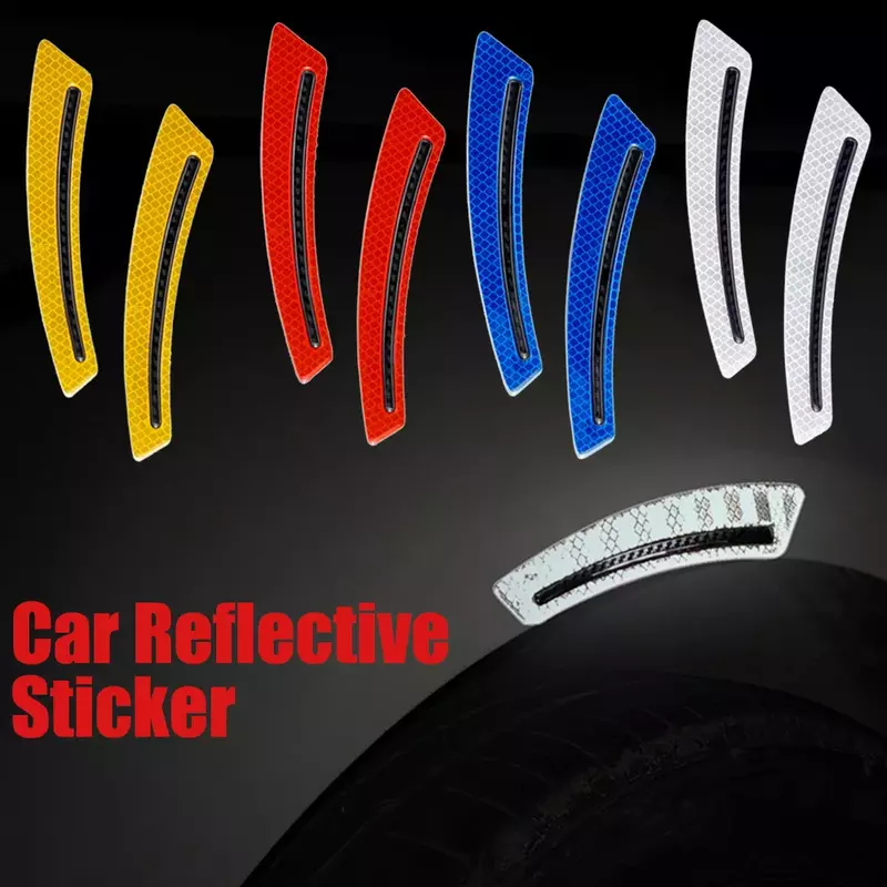 Universal Motorcycle Racing Body Side Warning Stripe Skirt Decal Sticker for All Cars Vinyl Bumper Decal Reflective Sticker
