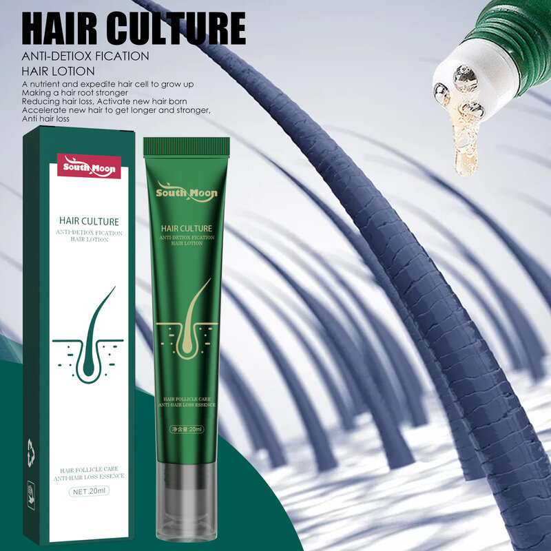 Esencia de jengibre para el crecimiento del cabello, bola rodante de masaje, suero para el crecimiento del cabello Roll-on, aceite para el cabello Anti caída, 20Ml