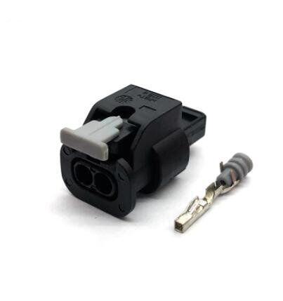 1 компл., 2-контактный разъем Tyco Amp для автомобильного топливного инжектора, водонепроницаемый ударный датчик, вилка для VW Audi 4F0973702 0-2112986-1 1 1-1718643-1