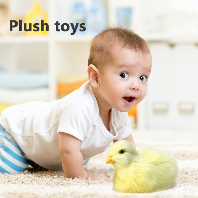 Nova simulação adorável de pelúcia pintainho ovo brinquedo páscoa realista animal boneca crianças aniversário presente natal educação precoce cognição
