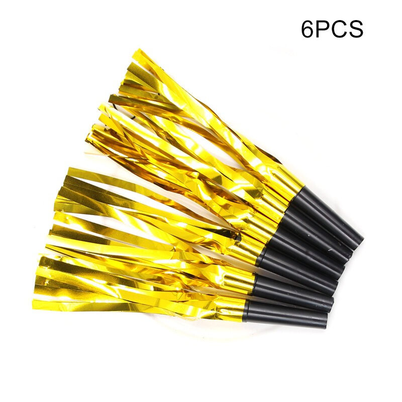 1 Set Whistle Portable Glitter Fringed Noisemaker Musical Accessory Music Playing Pragmatic Whistling Prop for Party