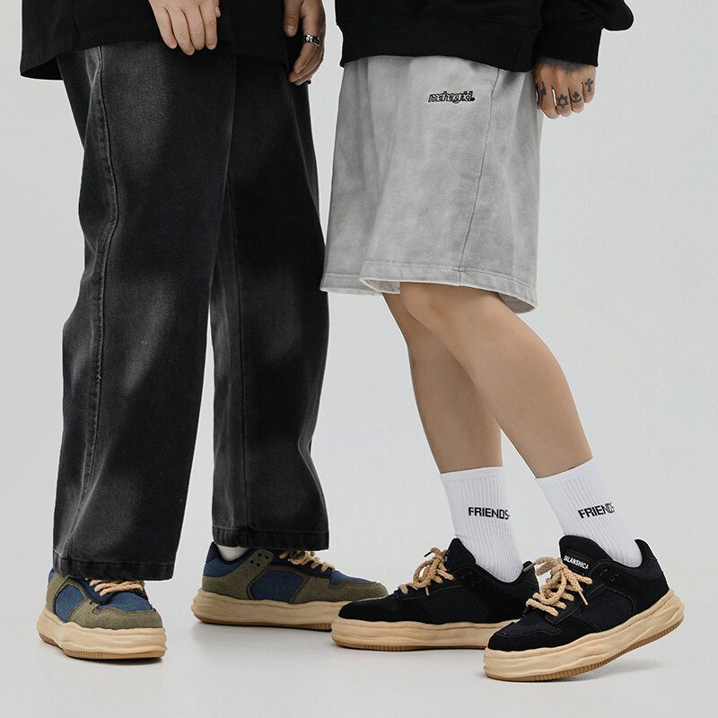Sapatos de skate na moda masculina de rua clássico versátil casual esportes meninos sapatos de plataforma de pouco peso masculino