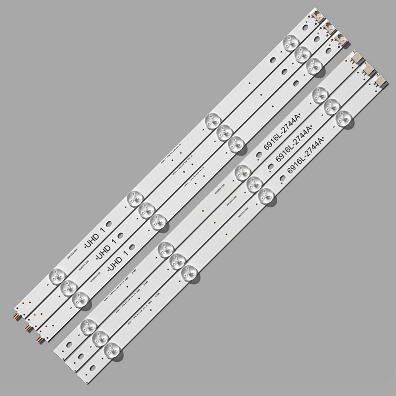 Bande LED adaptée pour LIG, 3 V, 43UH620V, 43UH610T, 43UH610A, 43UH630V, 43, V16.5, ART3, 2744, UHD, 6916L-2744A, 1 LC430DGE (FJ)