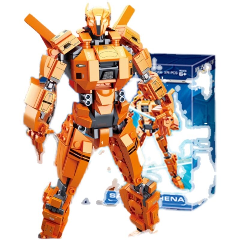 Pacific Rim building blocks mecha Gundam model hand-made deformation assembly robot giocattoli educativi per bambini