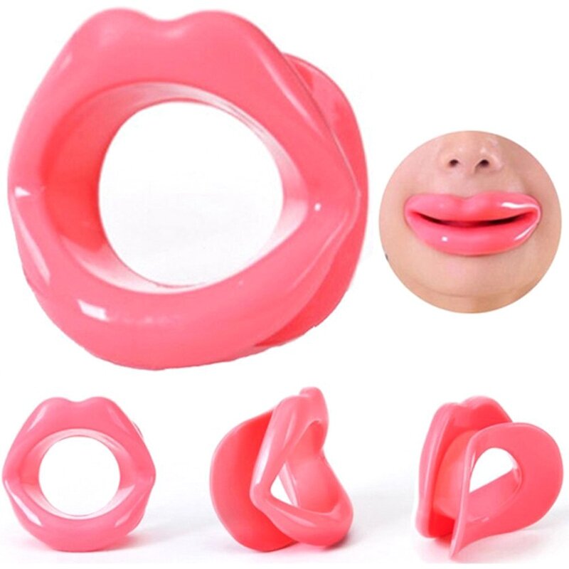 Anti Wrinkle Lip Exercise Mouthpiece Tool Silicone Rubber Face Lifting Lip Trainer Mouth Muscle Tightener Face Massage Exerciser