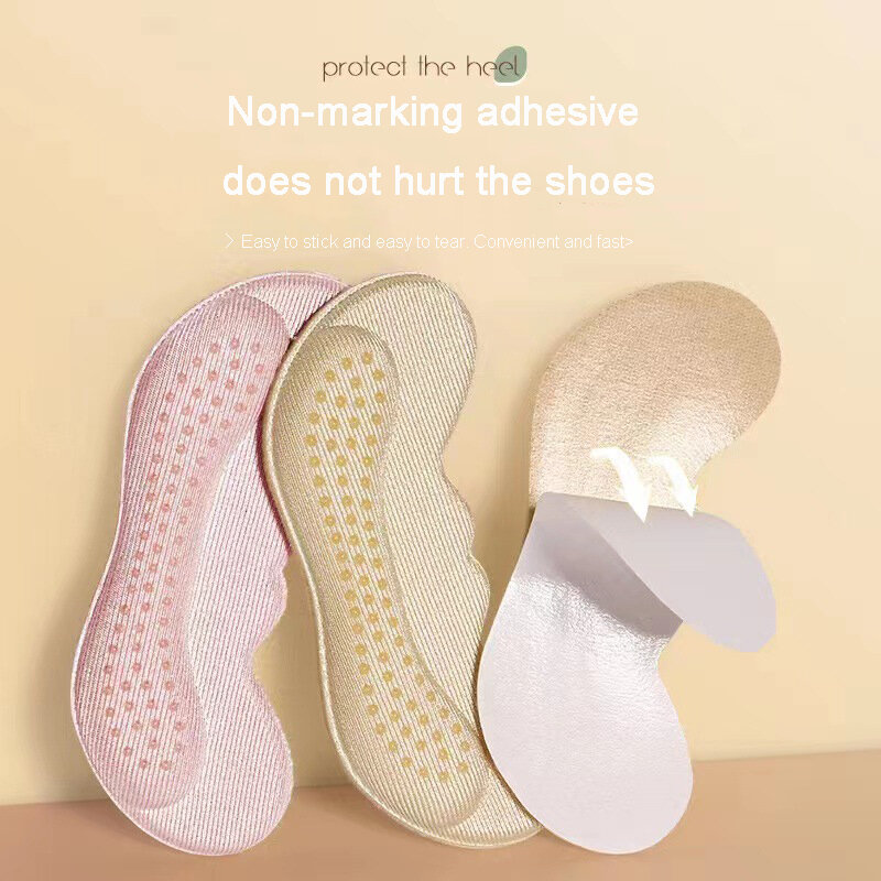 Heels Protector Adjust Size High Heel Sticker Pad Liner Grips Pain Relief Foot Care Insert Women Insoles for Shoes Accessories