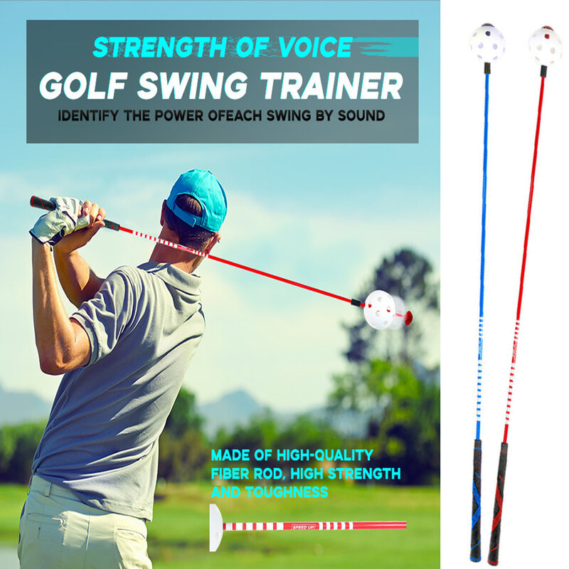 37 Inches Golf Swing Trainer Aid For Improving Rhythm Flexibility Balance Tempo And Strength Flexible Warm-Up Club For Practice