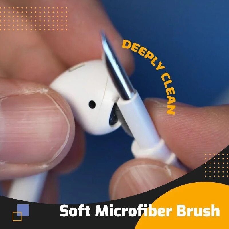 Bolígrafo de limpieza de auriculares Bluetooth para Airpods Pro 3 2 1, Kit de limpiador, cepillo para auriculares inalámbricos, estuche de carga, Herramientas de limpieza