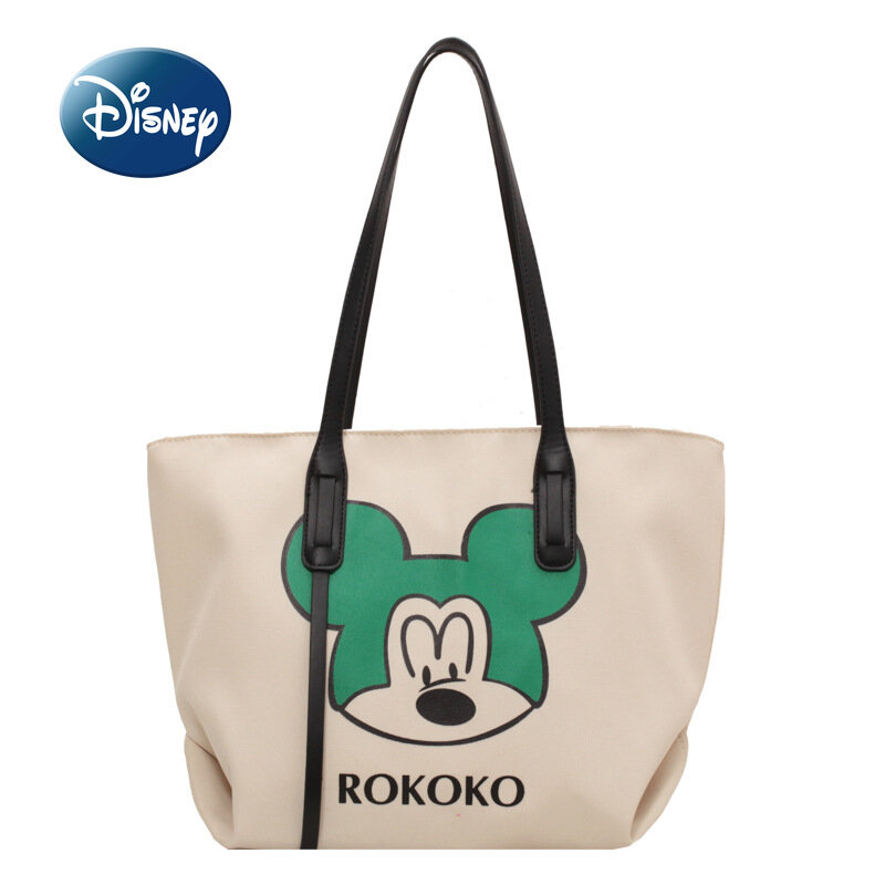 Disney mickey bolsa feminina marca de luxo bolsa feminina grande capacidade multifuncional moda tendência armazenamento saco de compras