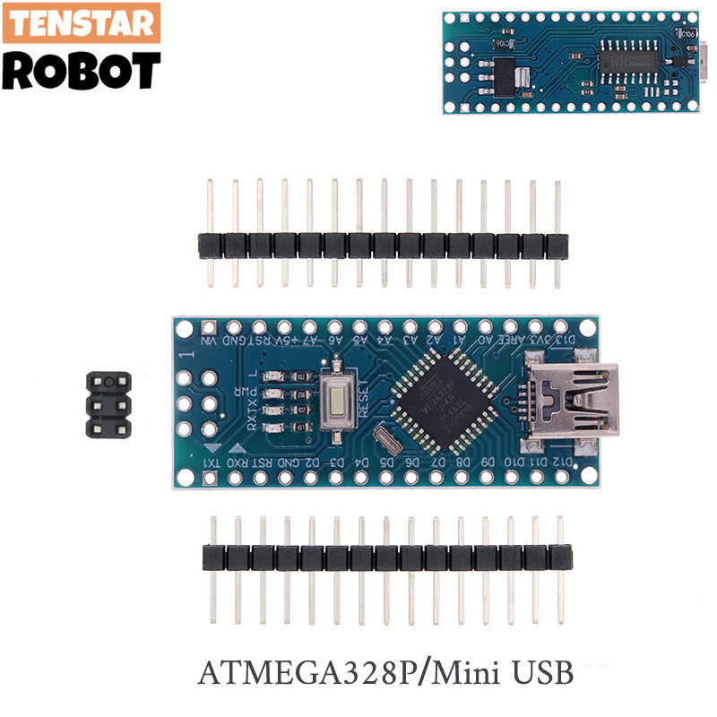 Nano 3,0 Controller Mit Dem Bootloader Mini Typ-C Micro USB Kompatibel Für Arduino CH340 Fahrer 16Mhz ATMEGA328P/168P