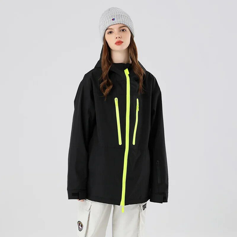 SEARIPE jaket Ski wanita tahan air, pakaian penahan angin termal hangat untuk peralatan luar ruangan mantel salju musim dingin