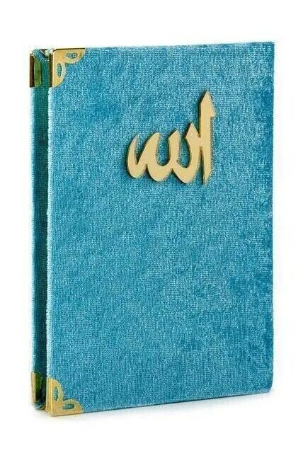 IQRAH-libro Yasin forrado de terciopelo económico, 10 piezas, tamaño de bolsillo, Color azul, regalo Mevlüt de