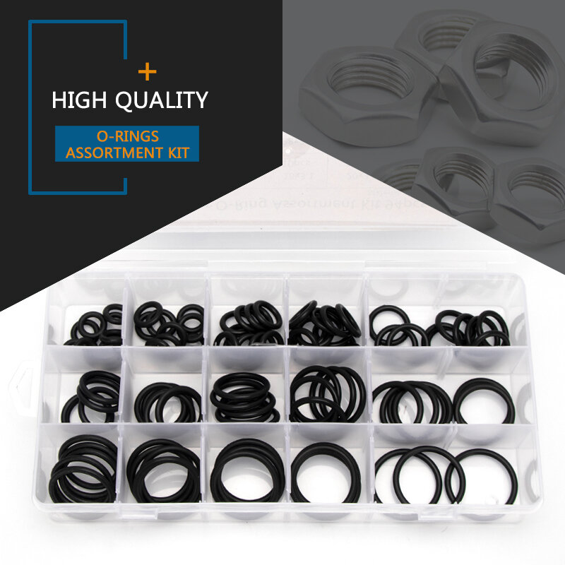 94PCS/box PCP Paintball Airsoft NBR Rubber Sealing O-rings High Pressure Seal Gasket Replacements Kit 15 Sizes OD15-35mm CS3.1mm