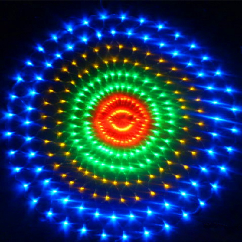 الطاووس مصباح شبكة تعمل بمصابيح Led سلسلة أضواء 3 قطعة/المجموعة 3.5 متر الجنية ضوء جارلاند لعيد الميلاد الديكور المنزل في الهواء الطلق حفل زفاف