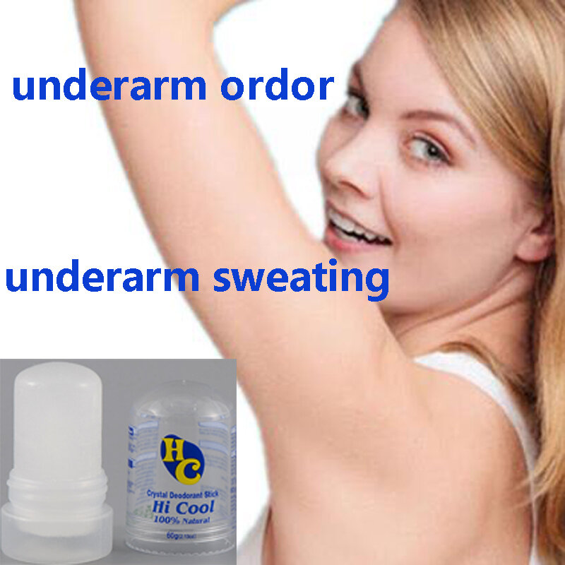 100% Deodoran Batang Antiperspiran Alami Anti Perspiran Deodoran Kristal Alum Stik Penghilang Ketiak 60G