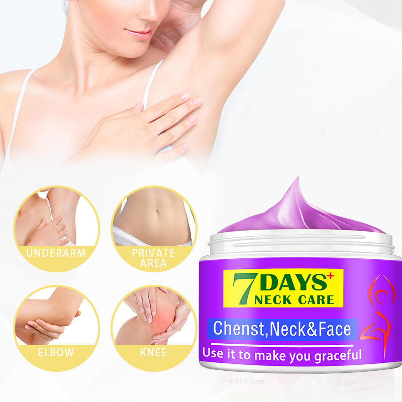 7 Hari Krim Pemutih Tubuh Ketiak Lutut Krim Titik Gelap Kulit Mencerahkan Pelembab Kosmetik Perawatan Tubuh untuk Wanita Pria
