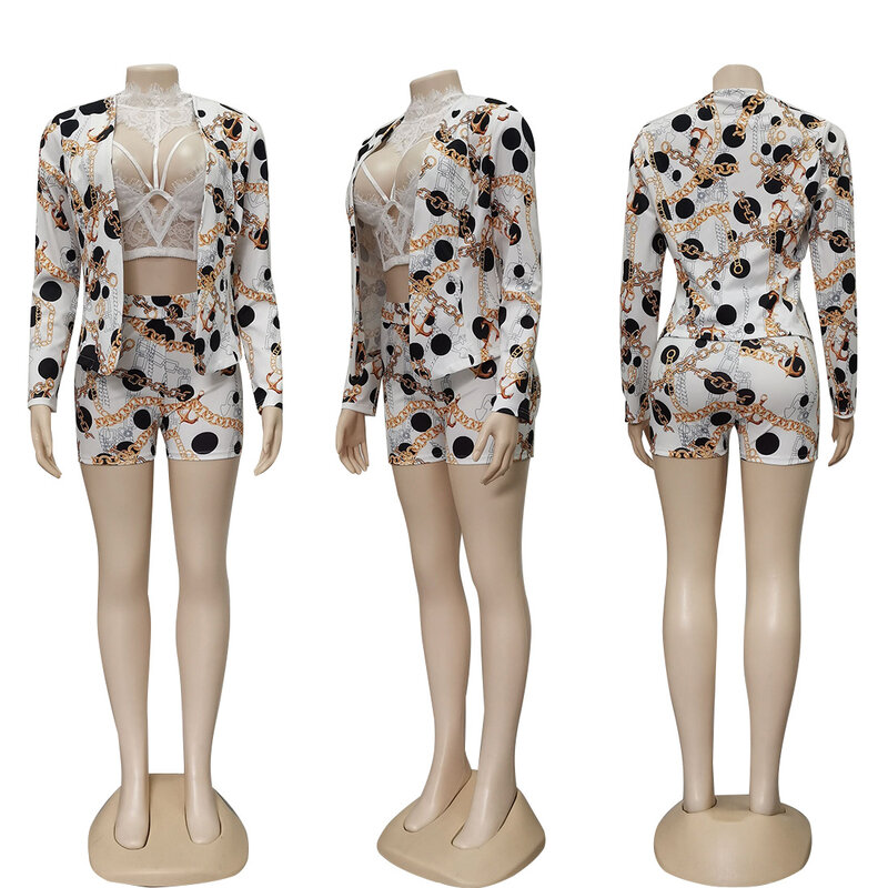 2 peças conjunto sexy outono moda feminina conjunto 2020 feminino topos floral impressão manga longa camisa cintura elástica shorts outfits terno
