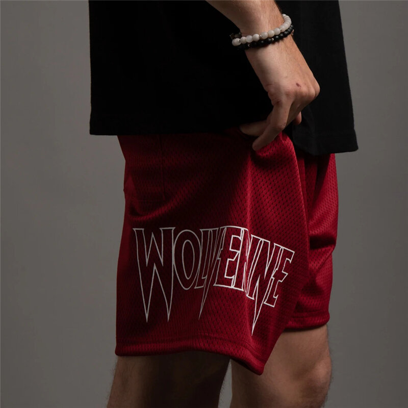 Darc Wolves-Shorts de dehors en Maille pour Homme, viser Respirants à vaccage Rapide, Tendance, Beaux Bas d'Été