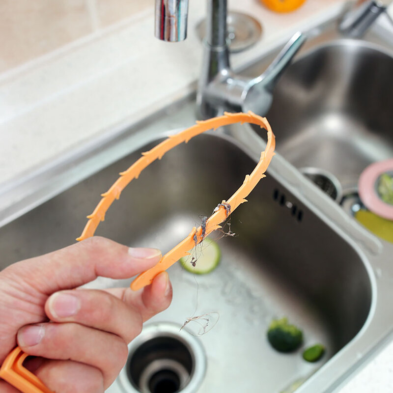 1 sztuka 51cm zlew środek do udrażniania odpływów łazienka kuchnia środek do czyszczenia włosów rura spustowa prysznic toaleta antykradzieżowe czyszczenie haki kanalizacja pogłębianie