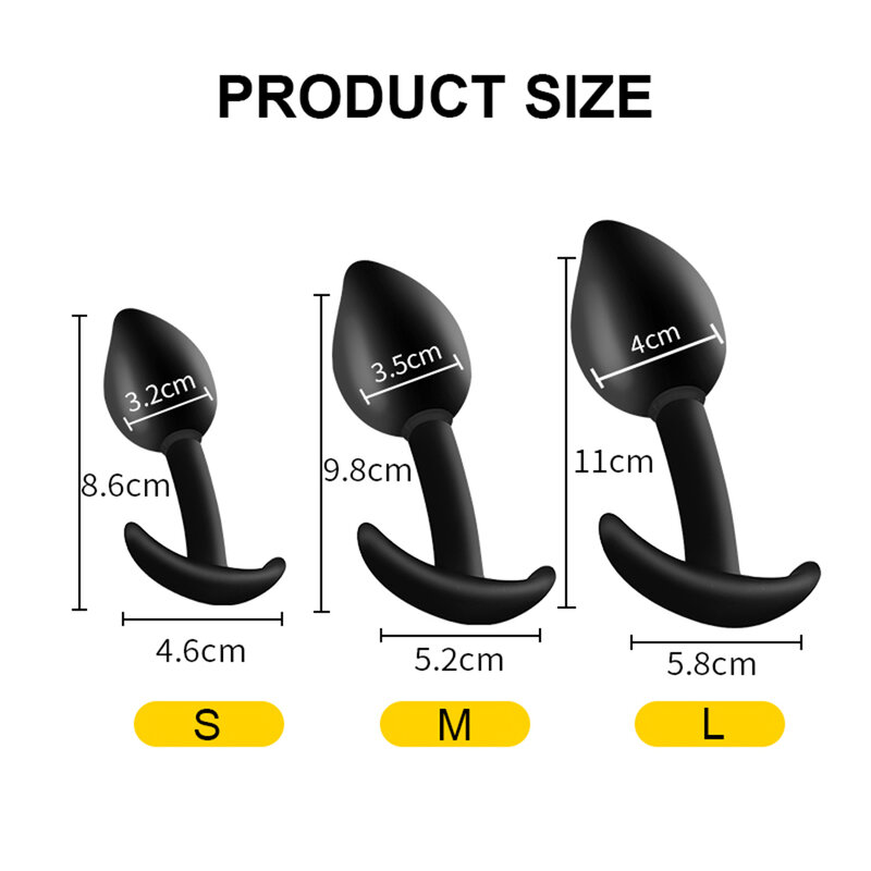 Silicone anal butt plug wearable stimulation ball dildo prostate massage penis G spot unisex toy for man women female sex shop