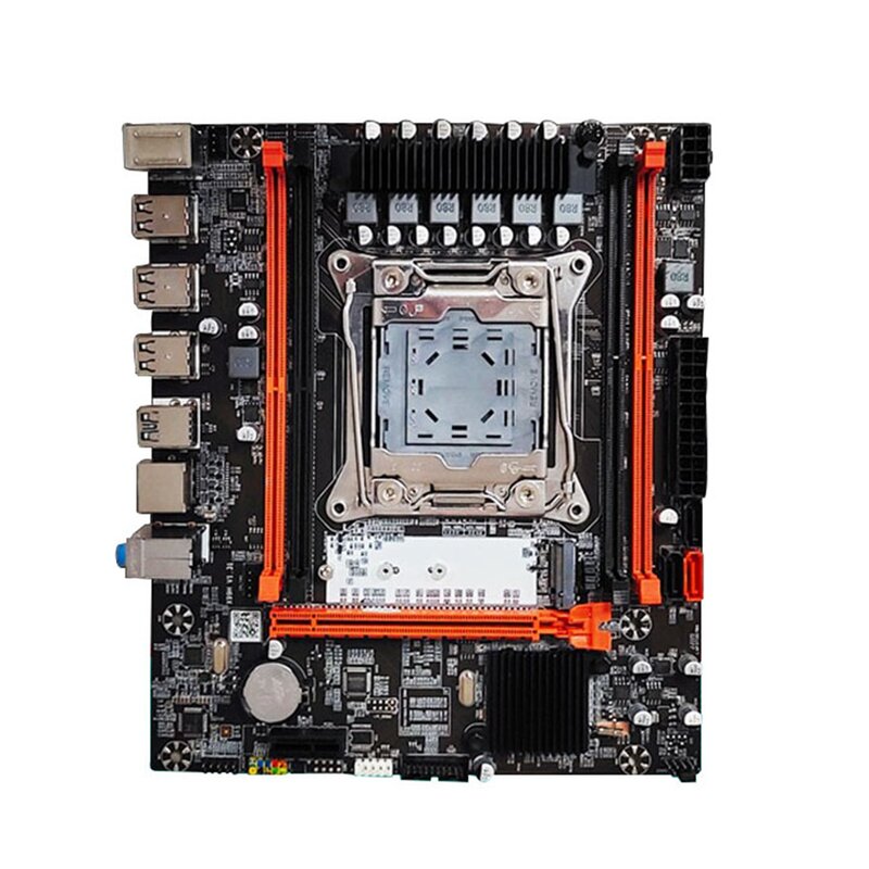 X99H Motherboard Desktop B85 Chip LGA2011-V3 DDR3X4 ECC Server Slot memori M.2 NVME PCI-E 3.0 X16 SATA3.0 untuk PC