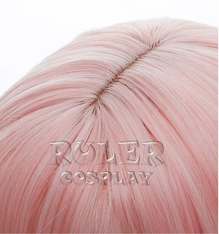 Anime DARLING in the FRANXX 02 Cosplay Wigs Zero Two Wigs 100cm Long Pink Synthetic Hair Perucas Cosplay Wig + Wig Cap