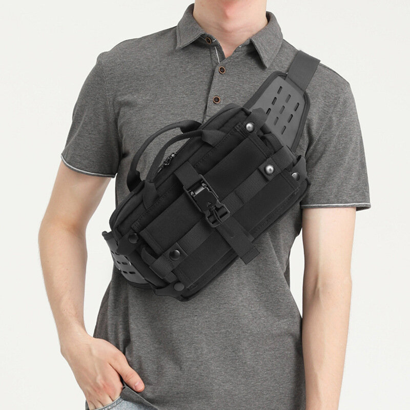 Męskie kieszenie sportowe marki tide wodoodporne messenger małe torby funkcja zewnętrzna tactical messenger torba na klatkę piersiową męskie saszetki na pas