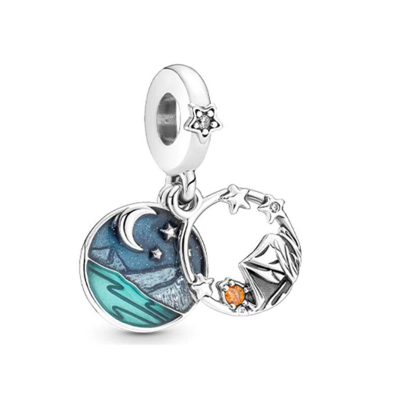 2022 New Jewelry Sea Animal Collection Bracelet Charm dly 925 Sterling Silver Original Charm Pandora Bracelet Women Fashion Gift