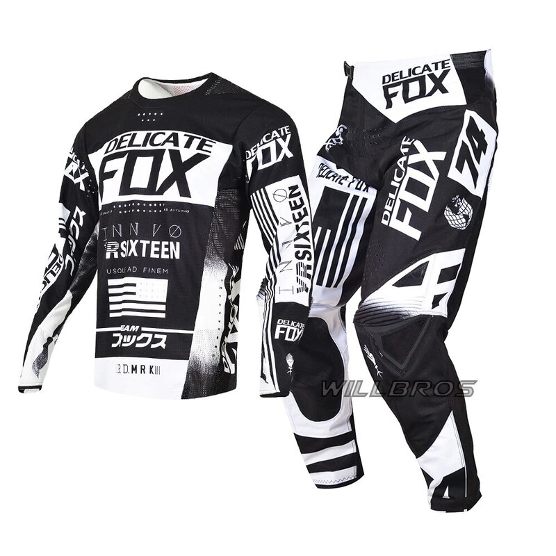 Брюки и Трикотажные изделия для мотокросса, комбинированные спортивные штаны и Джерси для езды на велосипеде, MX BMX MTB SX DH ATV UTV Enduro