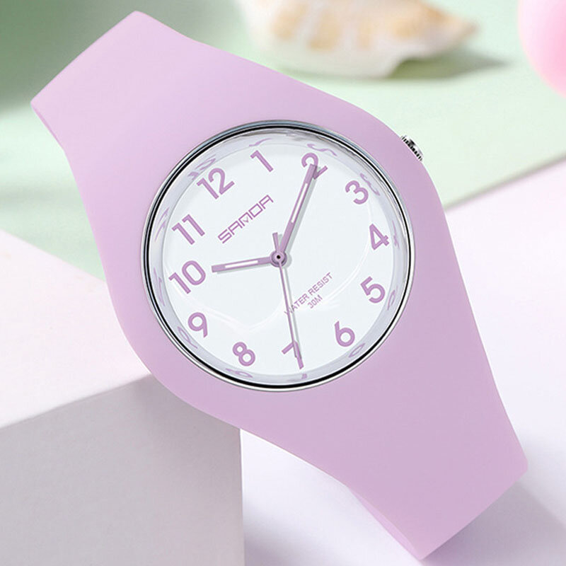 Women's Waterproof Silicone Strap Quartz Wristwatches, Brand Sport Watch, Ladies Watch, Girls, Feminino, Fashion