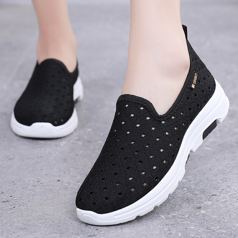 Valstone Breathable Casual Shoes for Women All-match Slip-on Zapatillas Mujer Comfort Lightweight Flats Shoes Outdoor Fashion