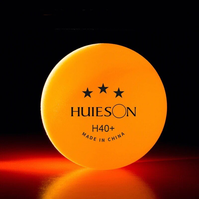 50/100 Buah Bola Ping Pong 3-Star Profesional H40 + ABS 2.8G Bola Tenis Meja Putih Oranye Kompetisi Pelatihan Lanjutan Amatir
