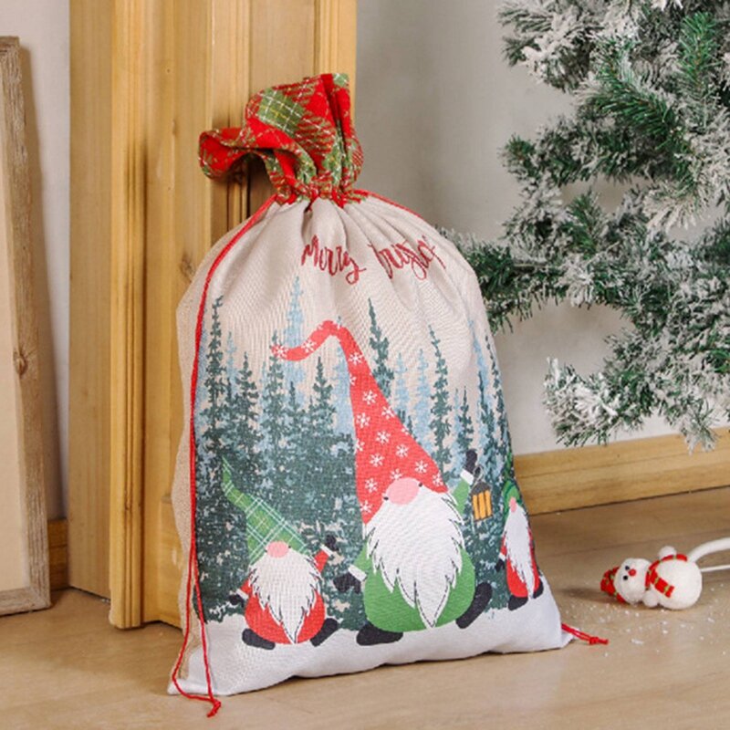 Świąteczne rekwizyty bez twarzy dojrzałych torby na prezenty dojrzałych element ubioru nowy rok torby torby na prezenty torby dostawy